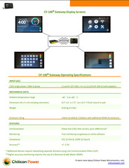Chilicon Power CP-GWY-100 7″ LCD touch screen gateway for monitoring