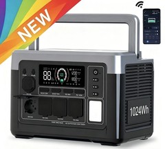 OUKITEL Power Station 1024Wh, 1800W Solar Generator, LiFePO4 Battery Backup