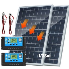 10 Watts Solar Panel Kits 100A 12V Battery Charger With Controller Caravan Boat