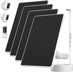 Solar Panel for Ring Camera,6W Solar Charger for Ring Stick up Cam&All-New Spotl