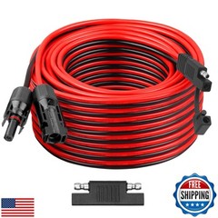 SAE Extension Cable 50FT 10AWG Quick Disconnect Wire SAE Connector Battery Ch