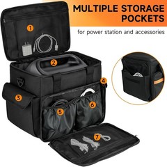 Portable Travel Carrying Case For Power Station Storage Bag Accessories Organ…