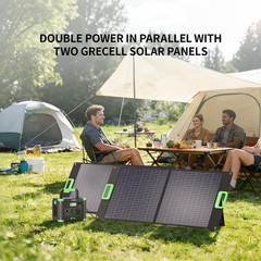 100W Portable Solar Panel for Power Station, 23.5% High Efficiency ETFE Foldable