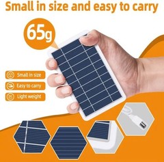 Mini Portable Solar Panel Charger 5V USB Outdoor Emergency Power For Camping