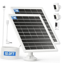 7W Solar Panel for Ring,Solar Charger Works for Ring, Stick Up Cam,Stick Up
