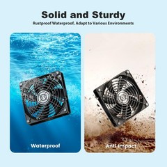 Solar Chicken Coop Fan 5.5″ 30W 3200 RPM – Outdoor Air Circulation Cooling