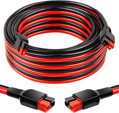 10AWG Anderson-Style Extension Cable 15FT, Anderson-Style 30A Connectors, Tinned