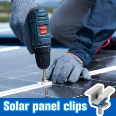 Solar Panel Mounting Bracket Clamps Wide Photovoltaic Support Mid Secure 10 PCS