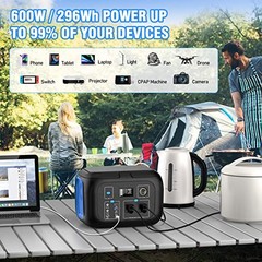 600W Solar Generator Portable Power Station 296Wh