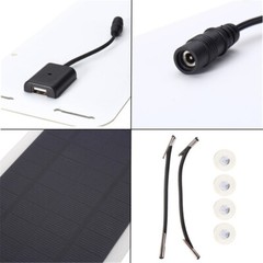 12V 5W Car Battery Solar Panel Portable Solar Power Monocrystal Backup Charger