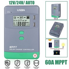 12/24V 10-100A MPPT PWM Solar Panel Regulator Battery Charge Controller Inverter