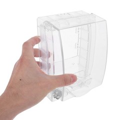 Transparent Waterproof Outdoor Socket Box Durable Plastic Protective Cover