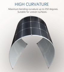 Solar Panel 100W 12V Monocrystalline Flexible 100W System Kit Hightweight Solar