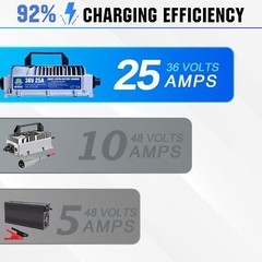 36V 25A Golf Cart Lithium LiFePO4 Battery Smart Charger Trolling Motor Used