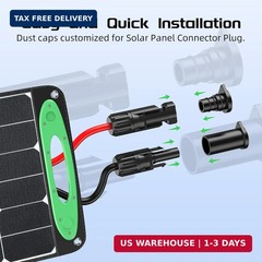 Bateria Power 12 Pairs Solar Connector Caps, IP68 Solar Panel Connectors Caps We