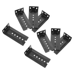 8Pcs Heavy Duty Alloy Keyboard Tray Slide Brackets Black Reusable Drawer Parts
