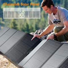 120W Solar Panel for Power Station – Foldable Solar Charger with MC4 Ports