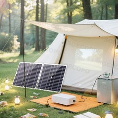 600W Dual Solar Panel Kit – 2 x 300W Portable PV Panels for RV Camping O0