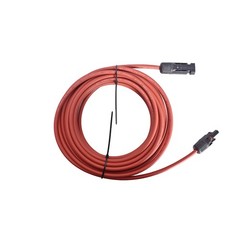 1 Pair 10AWG Black + Red Solar Panel Extension Cable Wire Connector 25 Feet