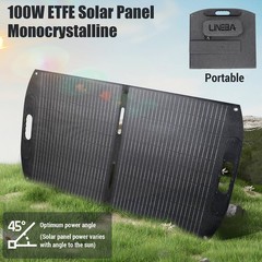 Bifacial 100W Foldable Portable Solar Panel High-Efficiency IP68 for Cmaping RVs
