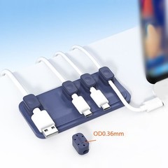 Desktop Magnetic For Cable Tie Solution Featuring Five Organized Clips