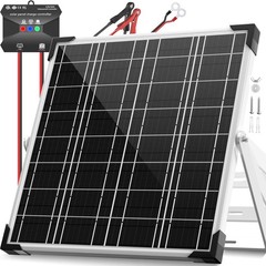 20W Waterproof Solar Battery Charger Kit – 12V Trickle Charger for Car RV Boat T