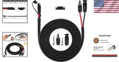 Heavy Duty 10AWG Solar Panel Connector Cable 20ft