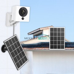8W 5V Microcrystal Solar Panel with Mounting Brackets Security Camera Water Pump