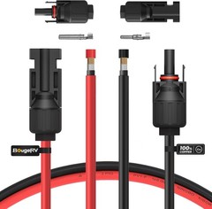 Extend Your Solar Power with 10FT 10AWG Copper Cable | Includes Extra Connectors
