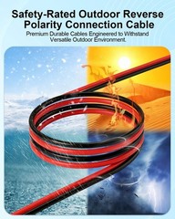 Solar Panel to SAE Adapter Cable 10AWG MC4 to SAE Adapter | Solar 10FT