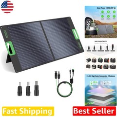 100W Foldable Solar Panel – 20V High-Efficiency Monocrystalline Charger for P…