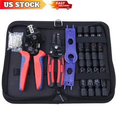 Solar PV Panel Crimping Tool Crimper Stripper Solar Connectors for Solar Cable