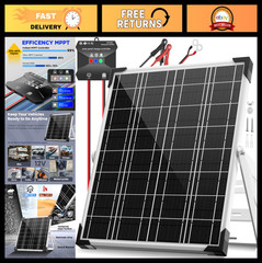 20W Waterproof 12V Solar Battery Charger Kit – Smart MPPT Trickle Maintainer for