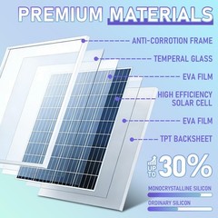 Mantenedor del cargador de bateria solar 20 W Y 12 V Impermeable Para Coche
