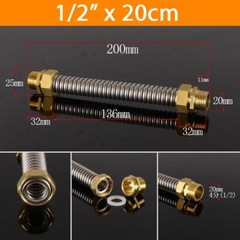 1/2″ 3/4″ 1″ Stainless Steel Corrugated Tube Solar Tube Heating Copper Head