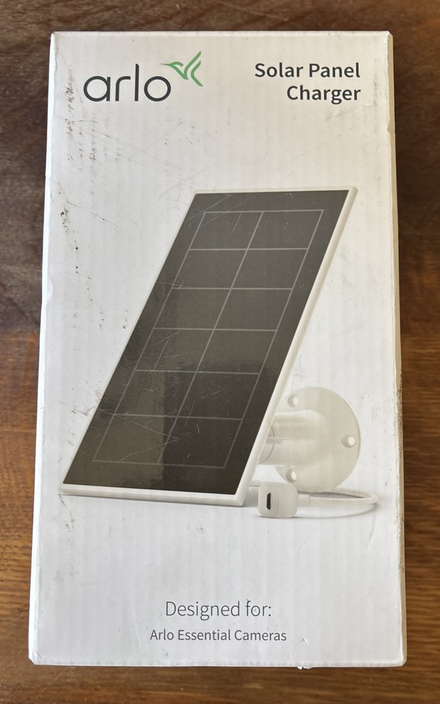 Arlo VMA3600-10000S Solar Panel Charger for Arlo Essential Cameras – White