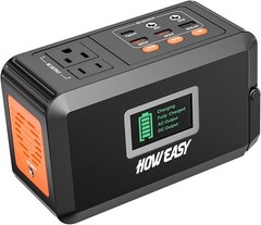 HOWEASY Portable Power Station 120W 88Wh Solar Generator