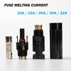 10/15/20/30/32A Fuse Holder w/Fuses Solar PV Connectors Surge Protection Device