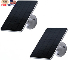 2 Pack Solar Panels Compatible with WYZE Battery Cam Pro Solar Panels for Wirel