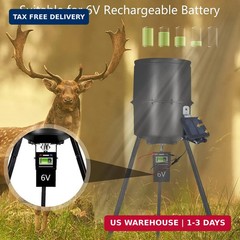 6V Solar Panel for Deer Feeder, Waterproof Battery Charger Maintainer | Efficien