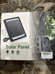 Dosarzo 5W Trail Camera Solar Panel 12V Battery Build In Rechargeable 5200mAh