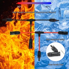Renewable Energys Solar Panel Panels Branch Connectors 30A 1000V 6mm² Cable Pair