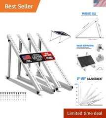Solar Panel Mount Brackets, 2 Sets 45 inch Adjustable with Foldable Tilt Legs…