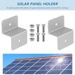 4PCS solar panel support stand z bracket Practical Solar Panel Tilt Mount Solar