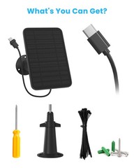 5W Solar Panel for Blink Camera Outdoor, Solar Panel Charger Compatible with …