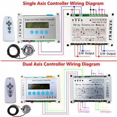 12V 24V DC Single/Dual Axis Solar Tracking Tracker Controller W/ Relay Module IG