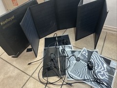 Portable Solar Panel – 60W Foldable Solar Panels with 5V USB and 18V DC for C…
