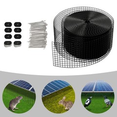 100ft Iron Mesh Rodent Barrier Solar Panel Bird Guard For Roof/garden/farmhouse