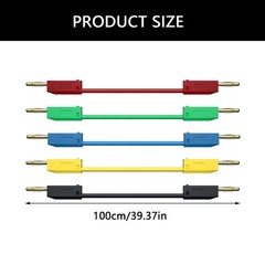 2mm Gold plate Banana Test Leads High Conductivity Cord for Measurement Devices