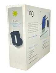 Solar Panel for Ring Spotlight Cam Battery and Stick Up Cam Battery – (BLACK)